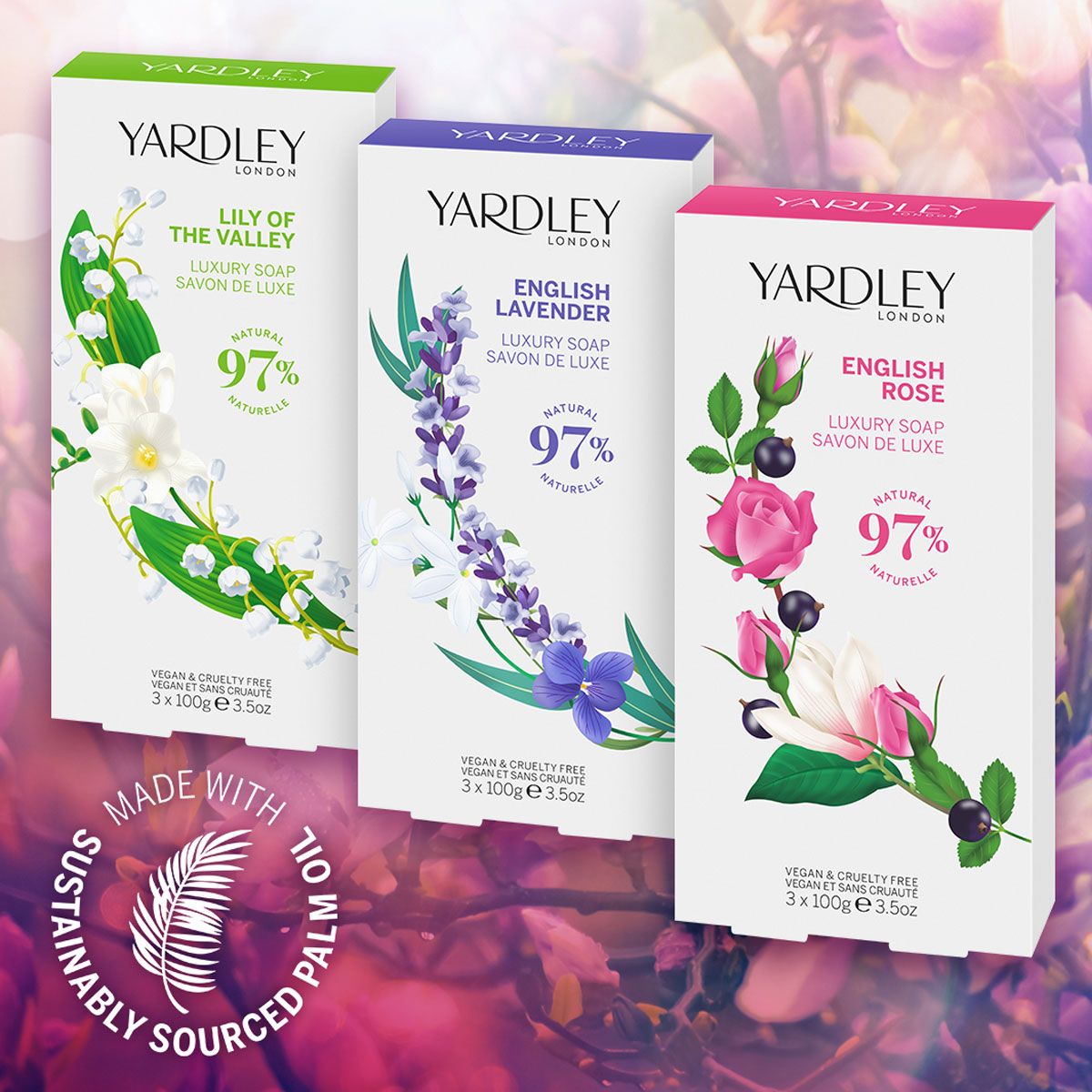 Yardley london english lavender soap 3x100gr.