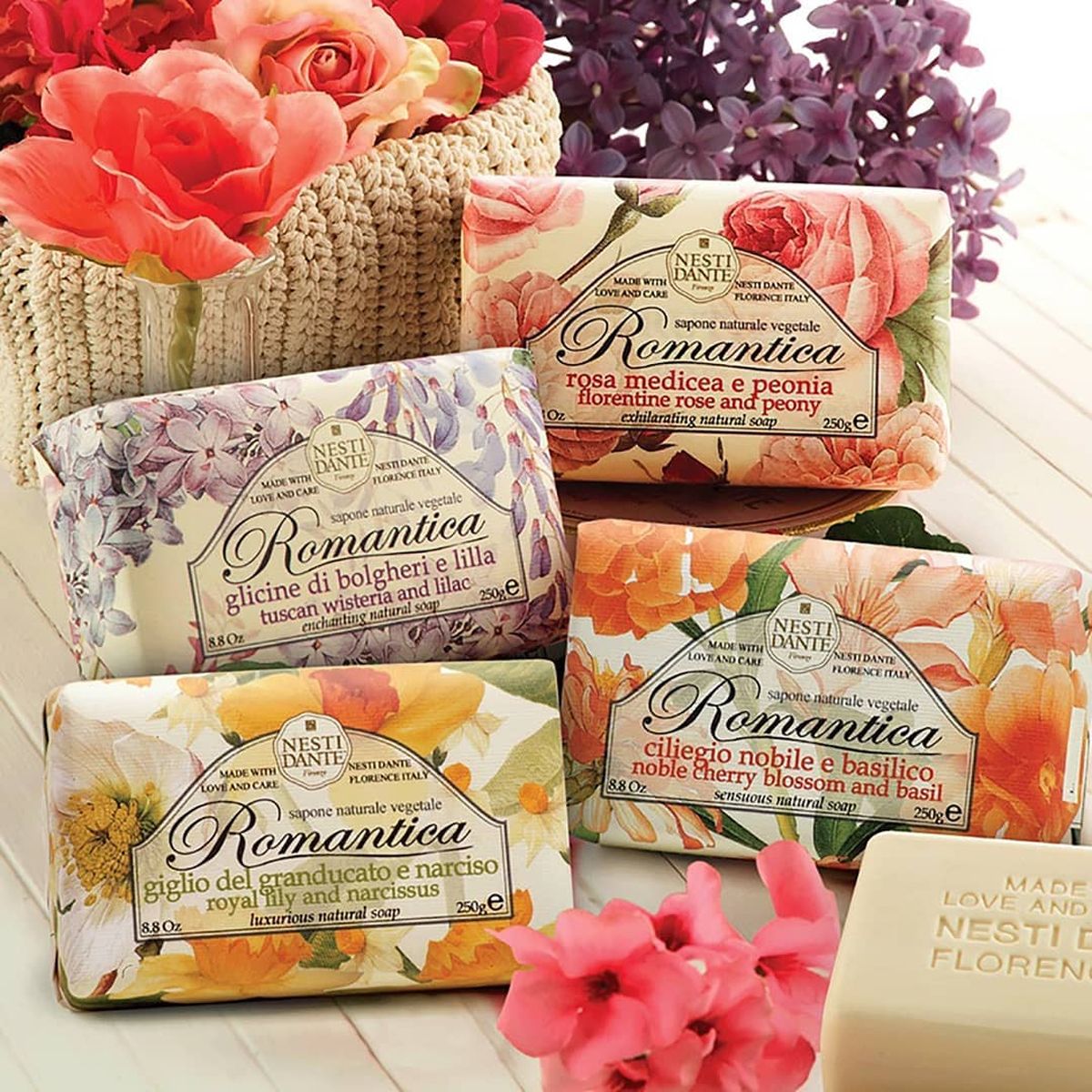 Nesti dante romantica toszkán wisteria liliom szappan 250gr.