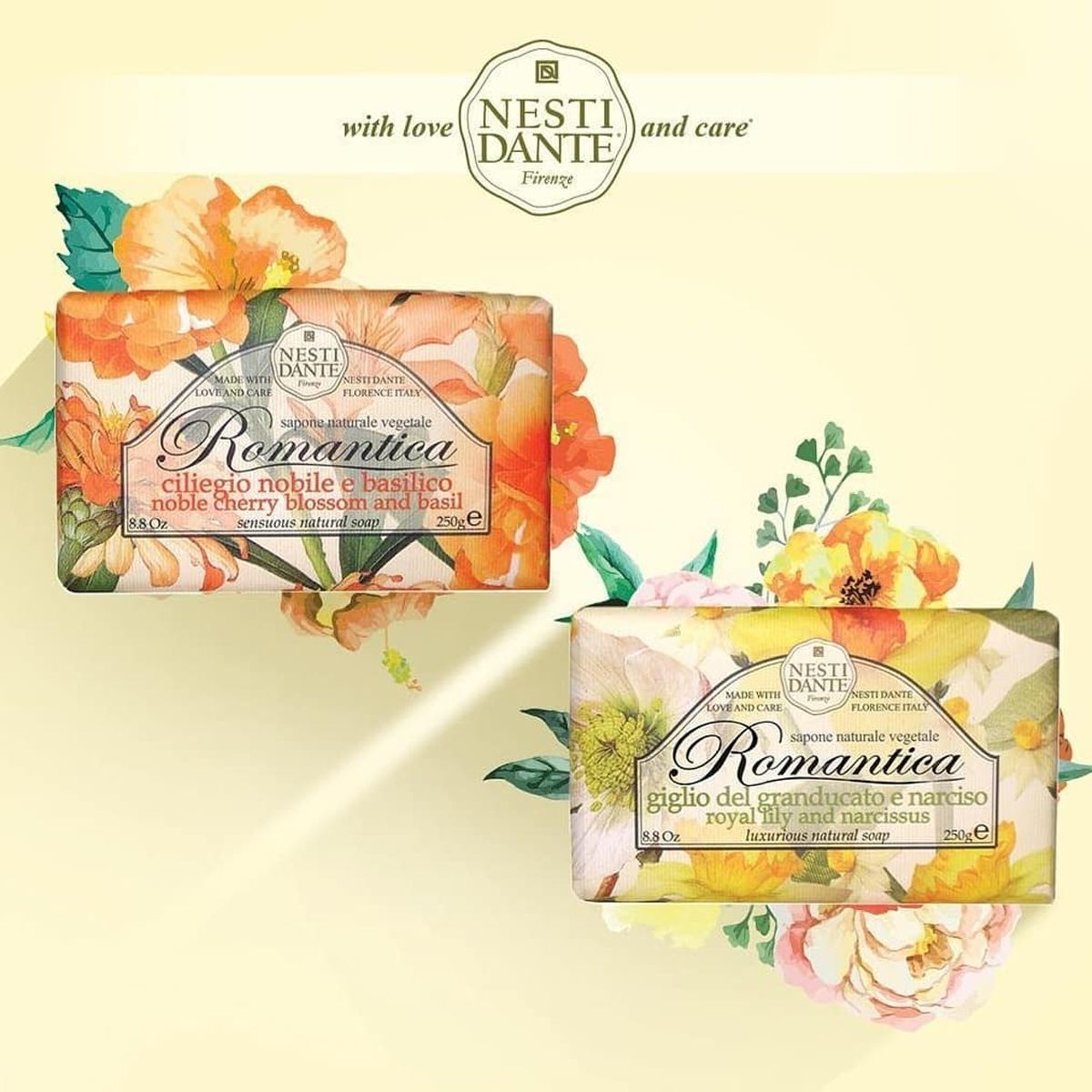 Nesti dante romantica royal lily narcissus soap 250gr.
