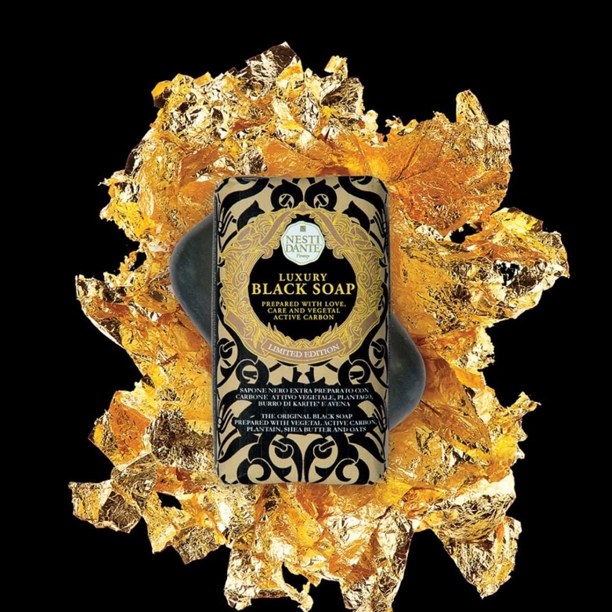 Nesti dante luxus fekete szappan 250gr.