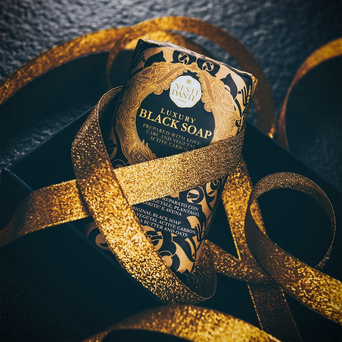 Nesti dante luxus fekete szappan 250gr.