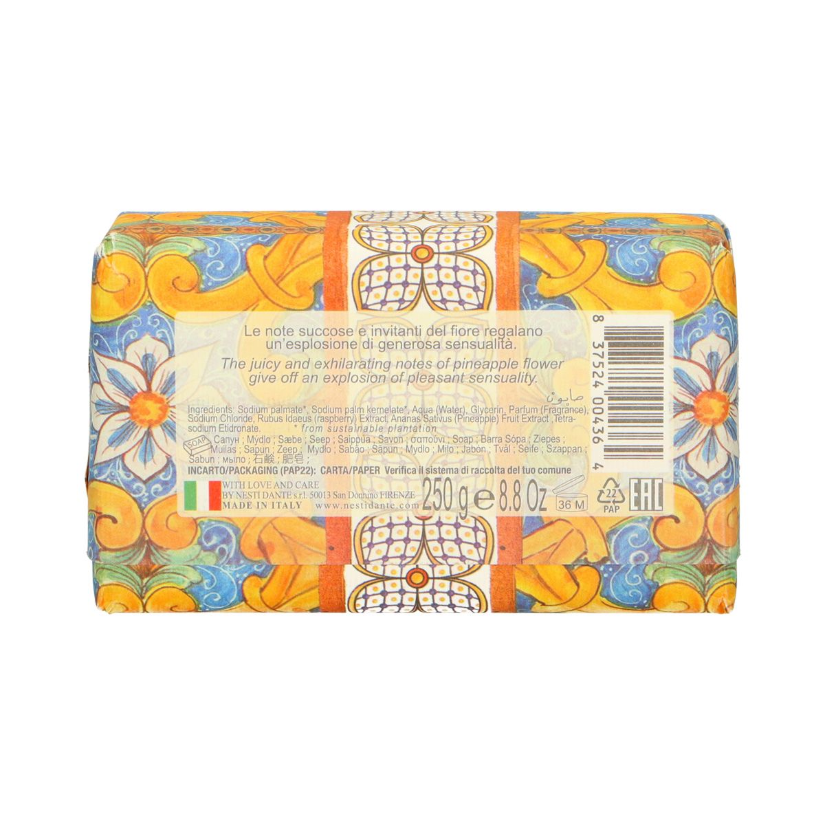Nesti dante villa sole fiori d'ananas dell'etna sapone 250gr.