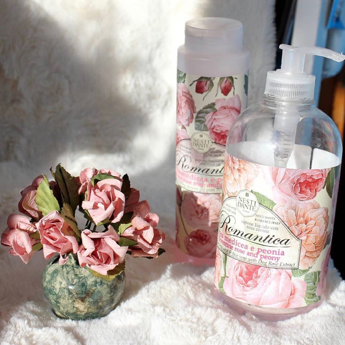 Nesti dante romantica rose peony soap pump 500ml