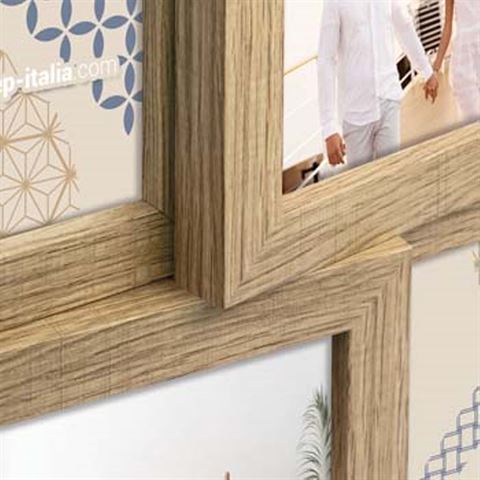 Zep Photo Frame ZD49B Bormio Brown för 4 foton