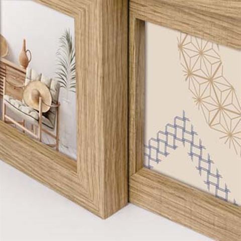 Zep Photo Frame ZD49B Bormio Brown för 4 foton