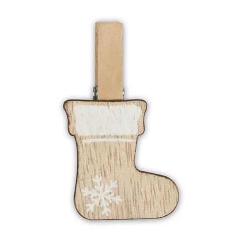 Zep vánoční soupravy dřevěné klipy hnědé lk39b 8 kusů