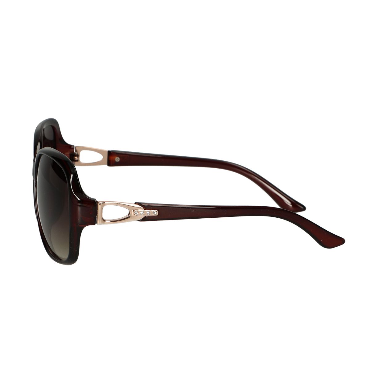 Spectrum solbriller mørkebrune runde damer