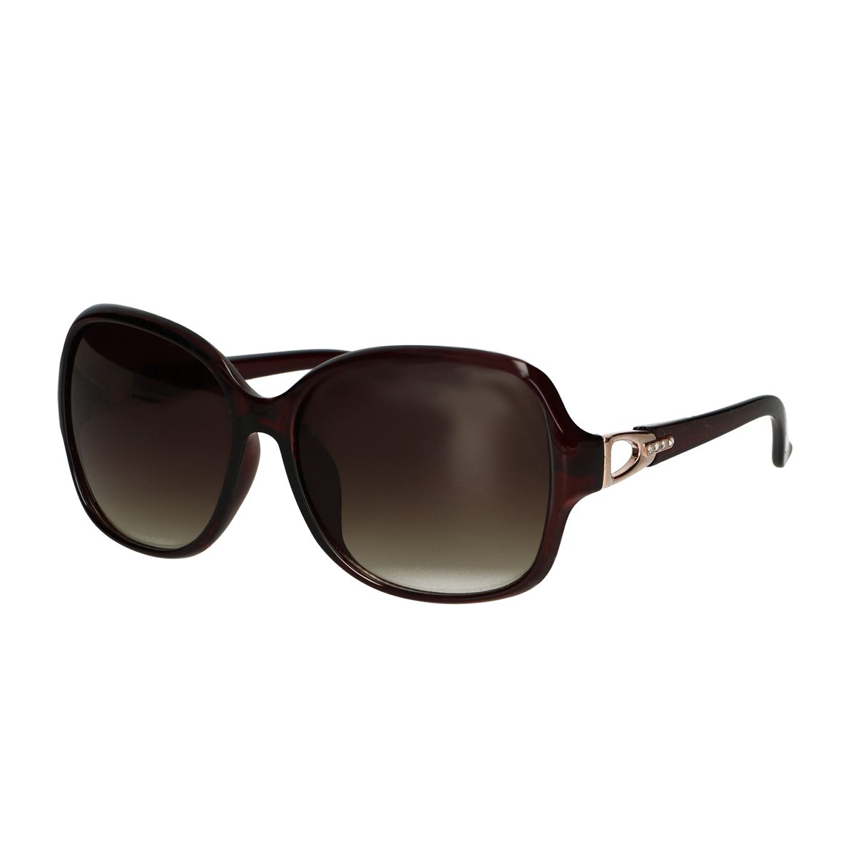 Spectrum solbriller mørkebrune runde damer