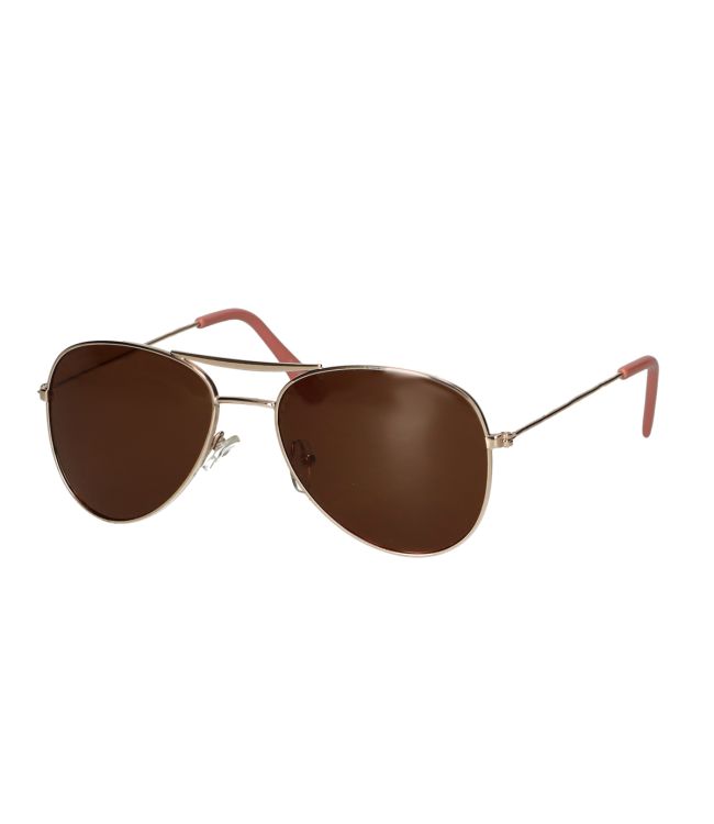 Spectrum sunglasses aviator brown glass pink girls