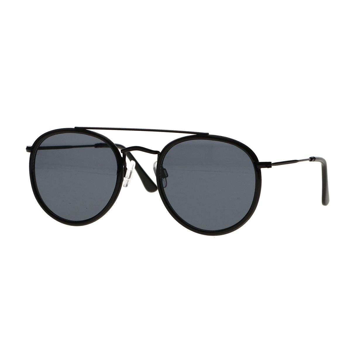 Spectrum sunglasses double bridge black smoke glass men