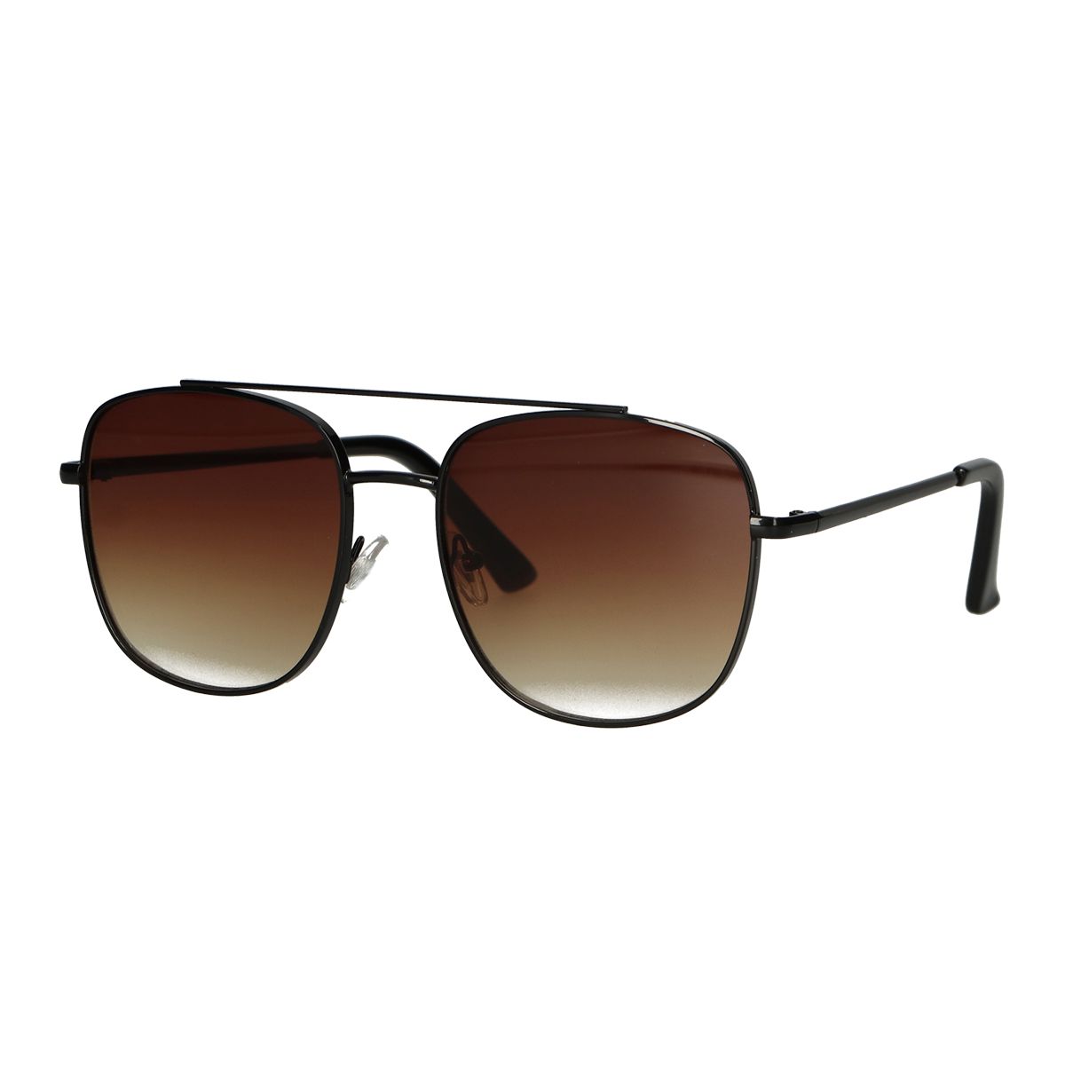 Spectrum sunglasses aviator black brown glass men
