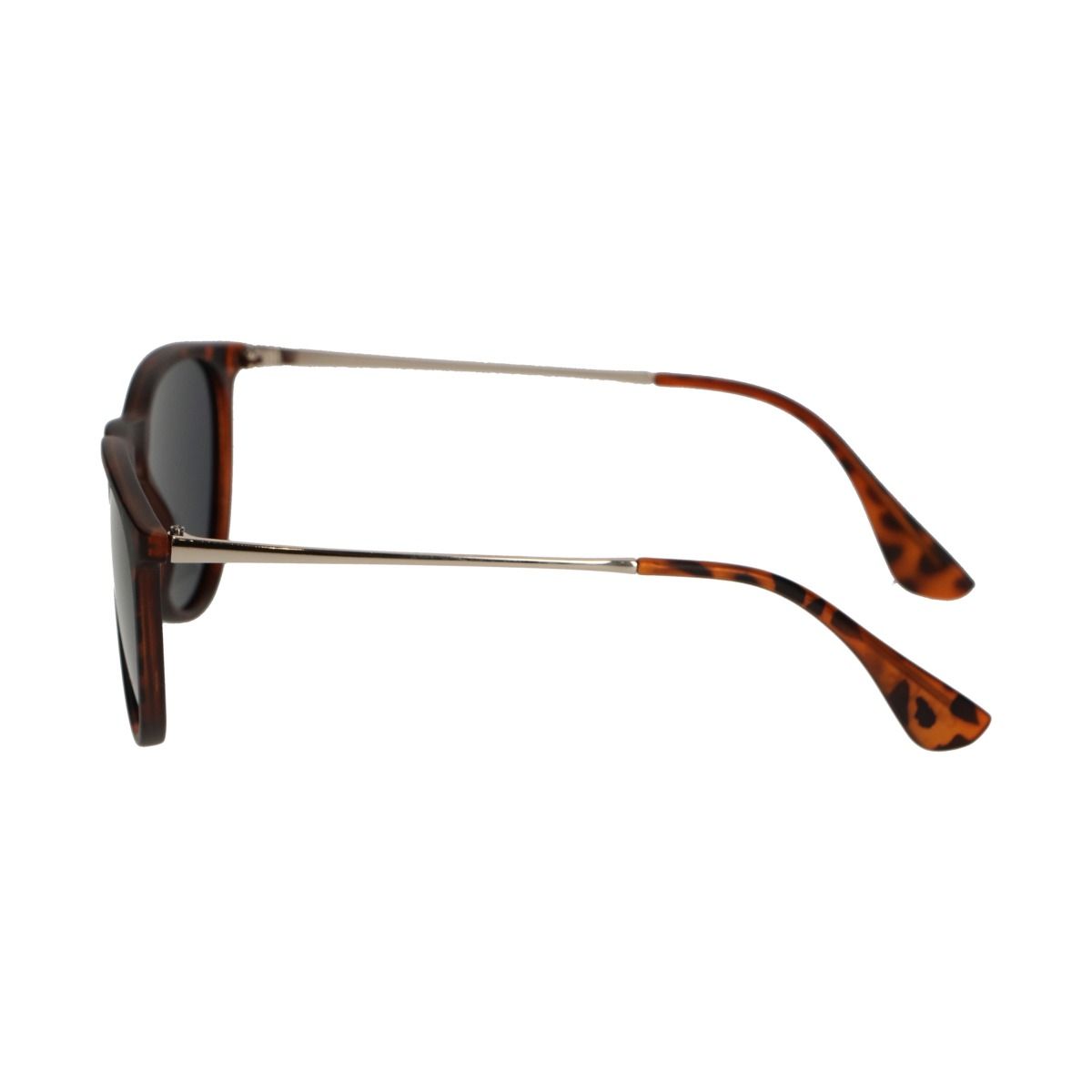 Spectrum polarized zonnebril rond tortoise goud grijs dames