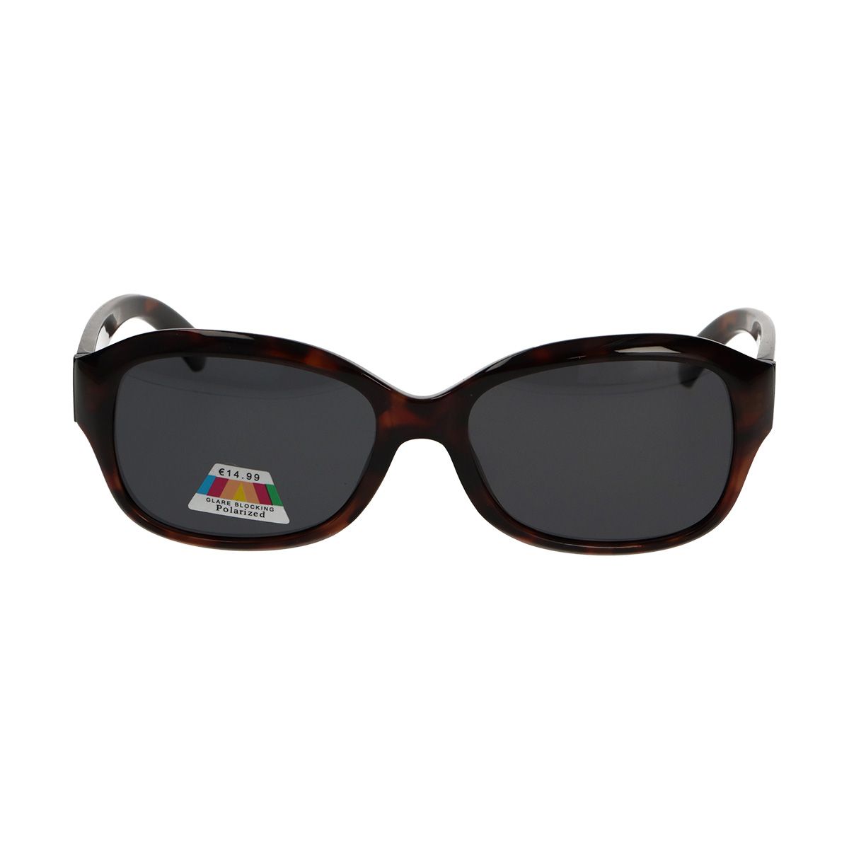 Spectrum polarized sunglasses oval tortoise gray ladies