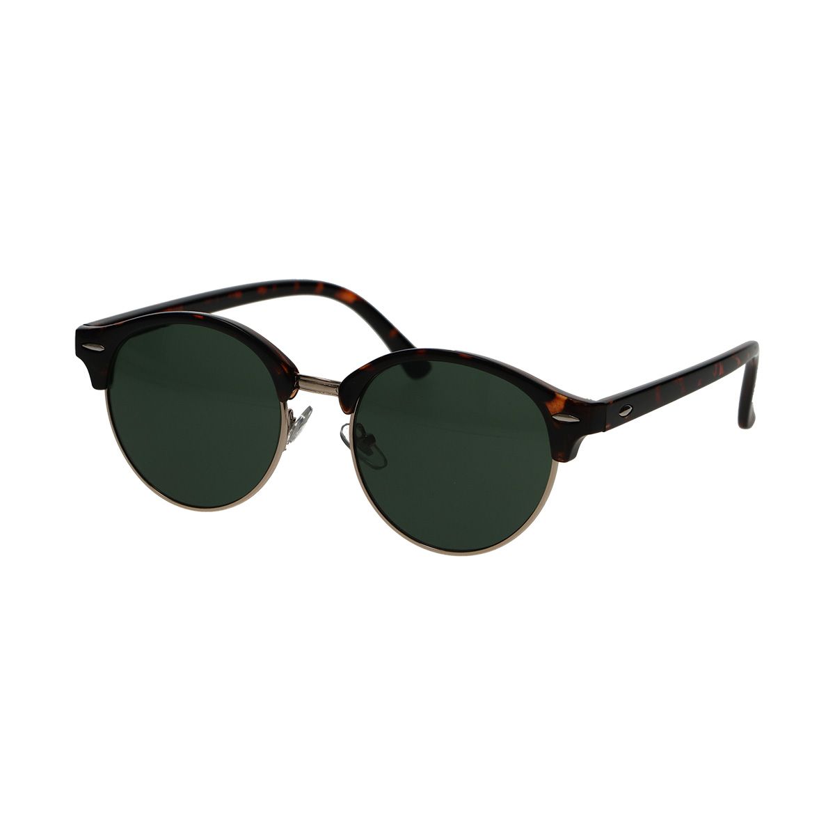 Spectrum sunglasses club round havana gold green unisex