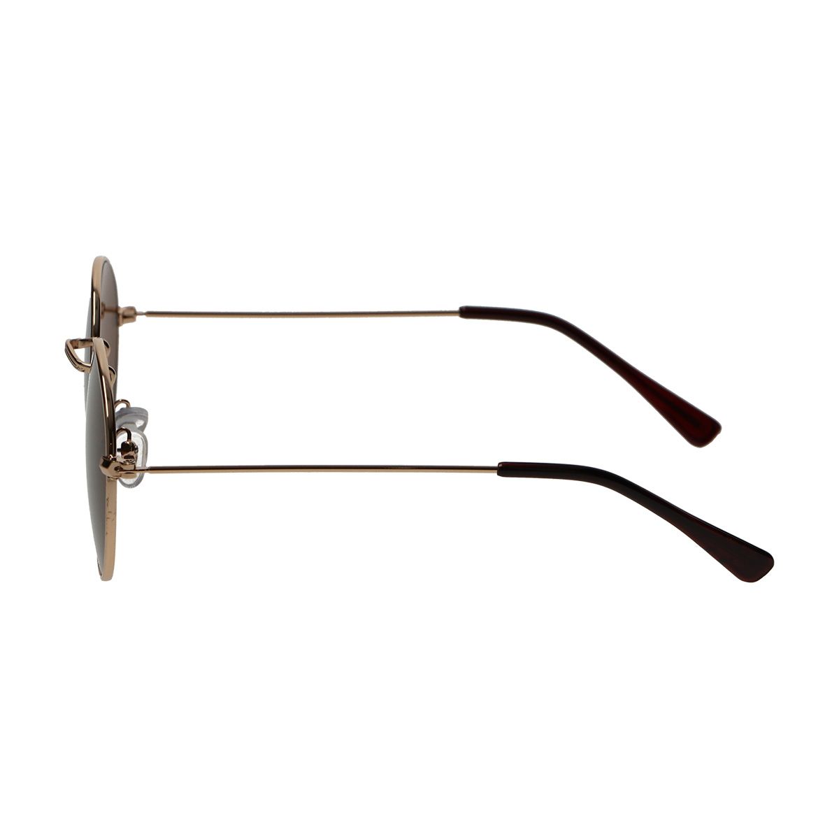 Spectrum akiniai nuo saulės plokšti ovalūs auksiniai metaliniai rudi unisex