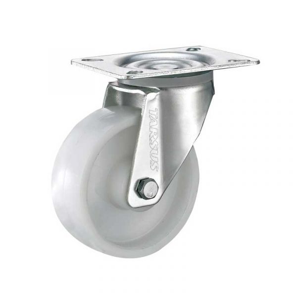 Tarsus Zwenkwiel 125 mm. blanc