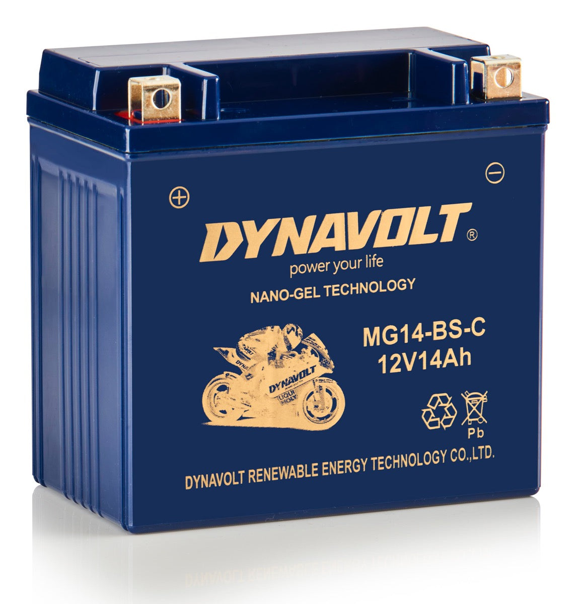 Dynavolt battery mg14-bs-c (ytx14-bs)