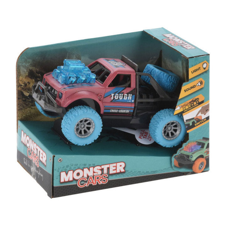 Frikcinis automobilis su variklio bloku