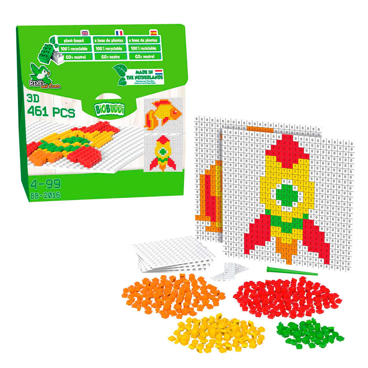 BiOBUDDi Create Fish or Rocket, 461 vnt.