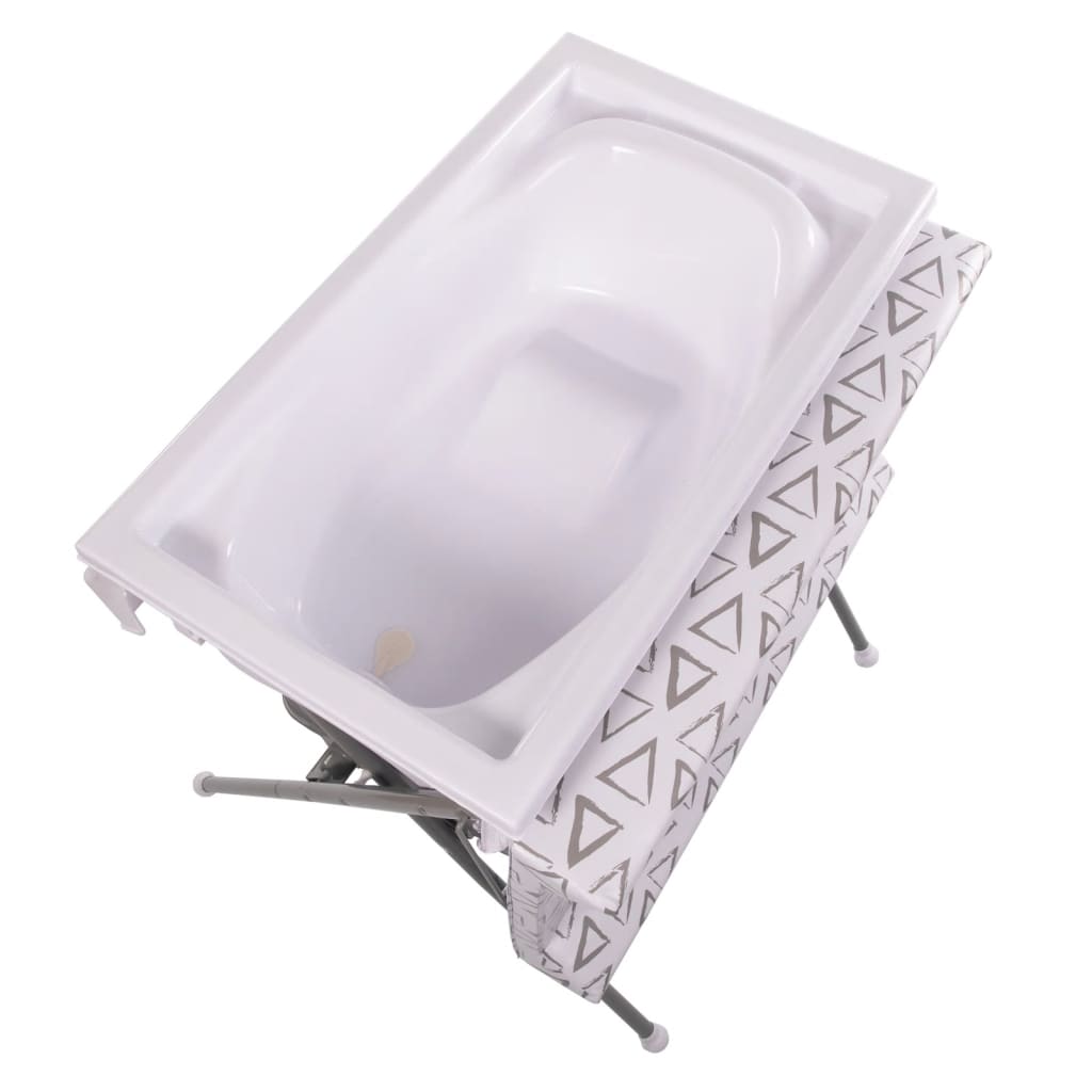 Bo Jungle Bo Pennsylvania 2-in-1 Folding Bath Dresser Gray