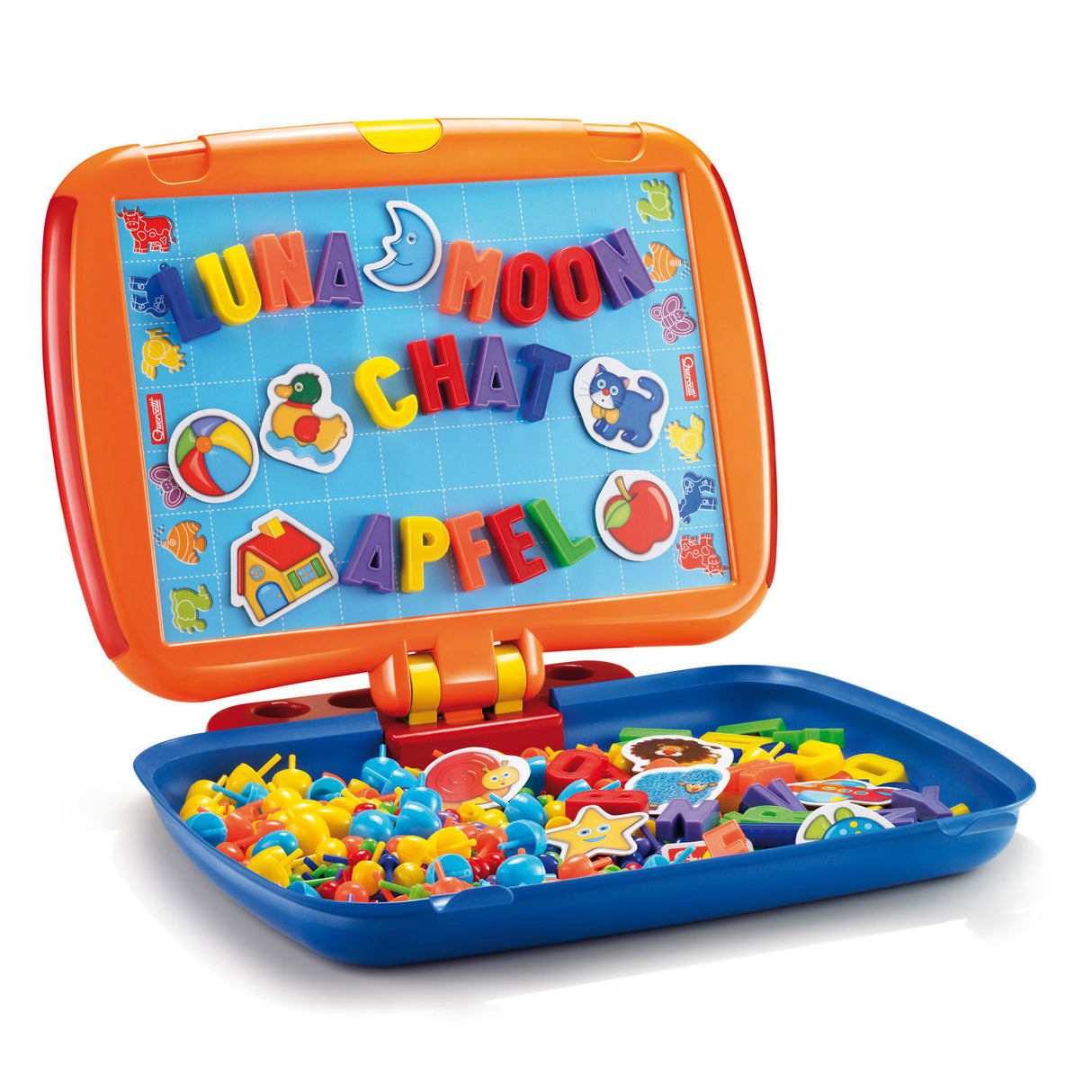 Quercetti Combi Sett inn mosaikk og magnetisk brett