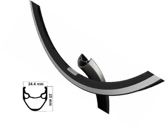 Ryde Rim X-Plorer R Etro 28 tum (622) Black Ano 36 Hole 14g