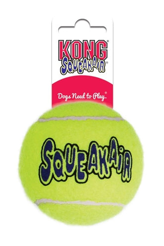 Kong Squeakair tennis ball gul med pip