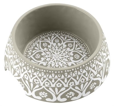 Tarhong Food bowl boho medallion taupe
