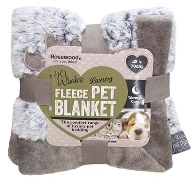 Coperta in pile di lusso in palissandro