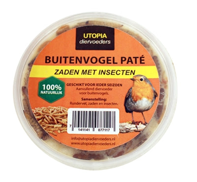 Utopia Vogelpate mat Somen an Insekten