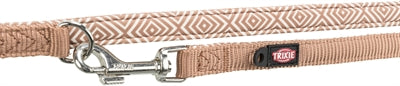 Trixie Dog Leash Boho Windows justerbar premium med neopren karamell