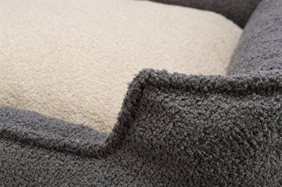 Trixie A bheith éiceathchúrsála leaba madra coline uilleach dorcha liath beige