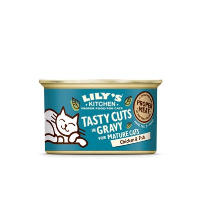 Lily's Kitchen Cat Mature Poulet Fish Couptes savoureuses dans la sauce