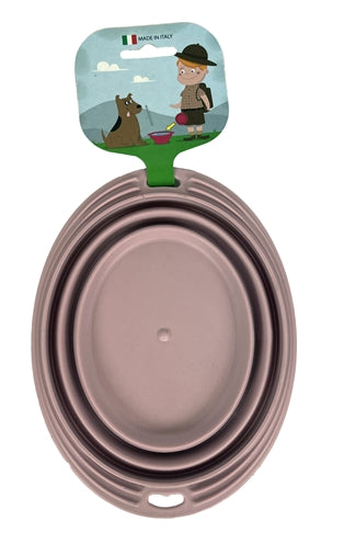 Glad kæledyr gal om kæledyr mad skål drikke skraldespand med sammenfoldelig rødme lyserød