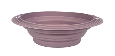 Lyckligt husdjur galet om husdjur mat skål dricka bin fällbar rodnad rosa