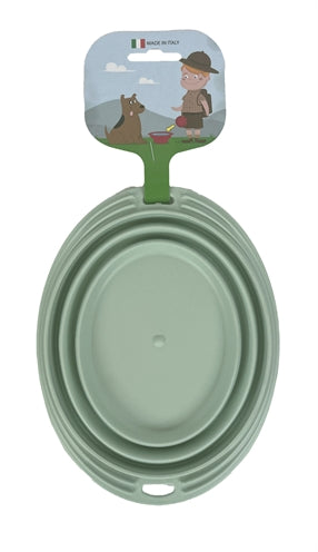 Happy pet Mad about pets food bowl drinking bowl foldable sage green