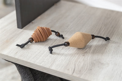 Trixie Rugbybal Catspielzeug auf Seilstädte fühlte Holz