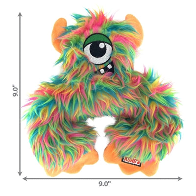 Kong Frizzle Fazzle mit Piepton und Faltenklang verstärkt