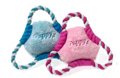 Karlie chiot frisbee rose ou bleu clair