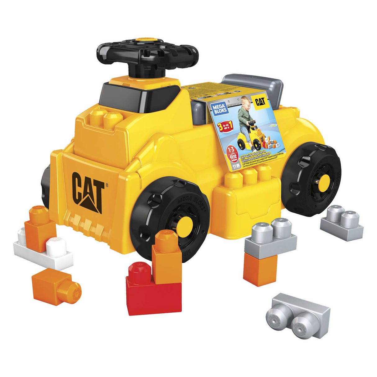 Mega Bloks CAT Build 'n Ride-on with Blocks