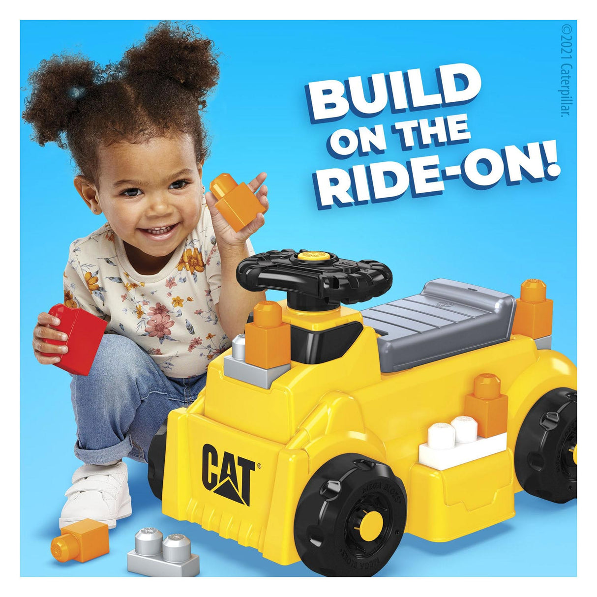 Mega Bloks CAT Build 'n Ride-on with Blocks