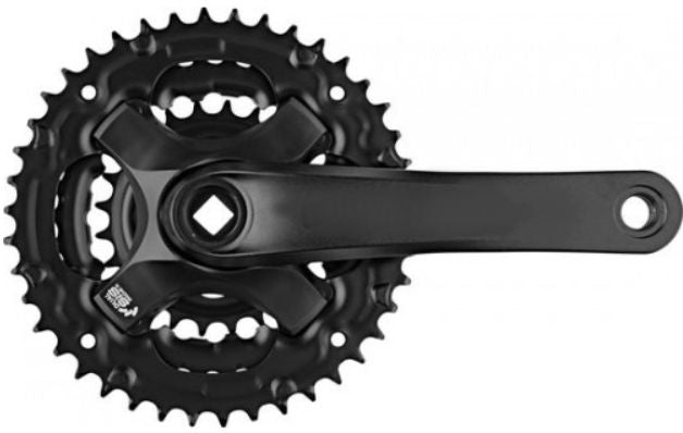Samox Crankset 170 mm Triple 42 32 22 T Mat noir 4 mm