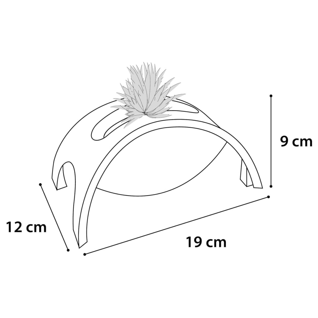 Flamingo Flamingo Cat Rolle Spielzeug Crazy Bridge 19x12x9 cm Weiß