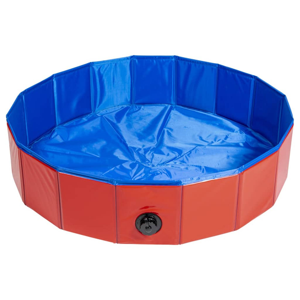 Animal Boulevard Animal Boulevard Pet Swimming Pool Kühlung M 80x80x20 cm Rot Blau