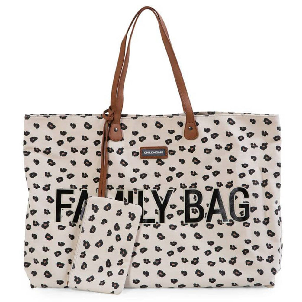 Bolsa de cuidado infantil Bag Family Bag Family Leopard Motif Canvas