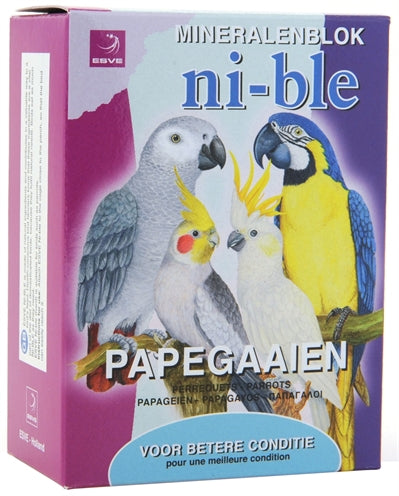 Esve Ni-ble minerals pecking block parrot pink
