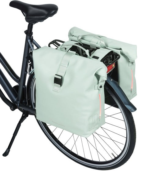 Basil Soho Double Bicycle Bag Nordlicht Green