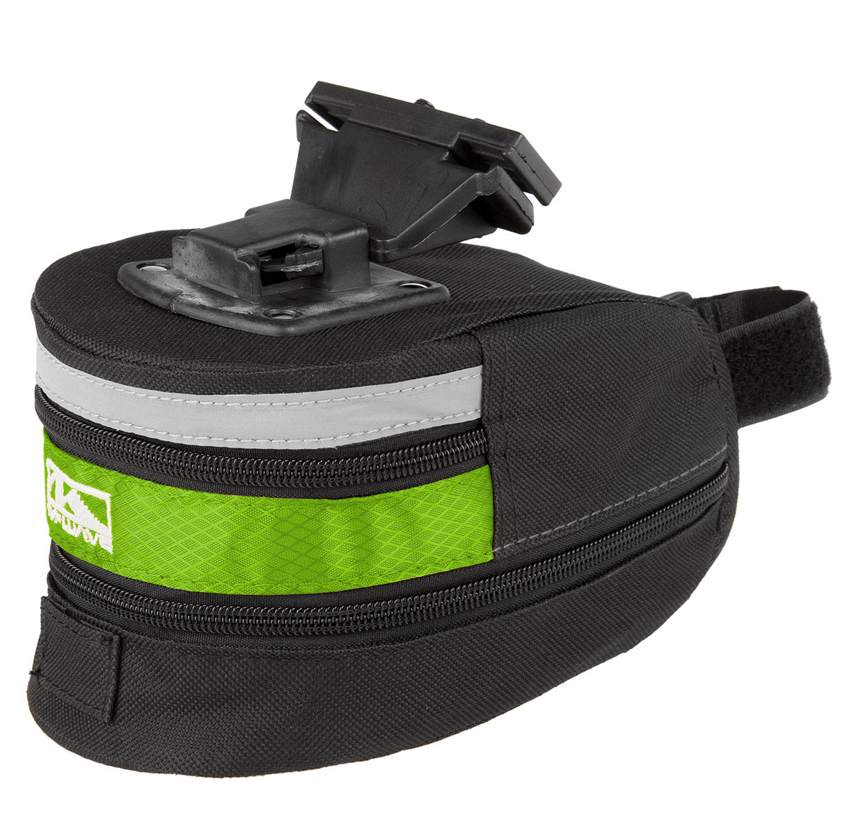 M-Wave Tilburg Saddlebag Large with Click Fastener Black Green