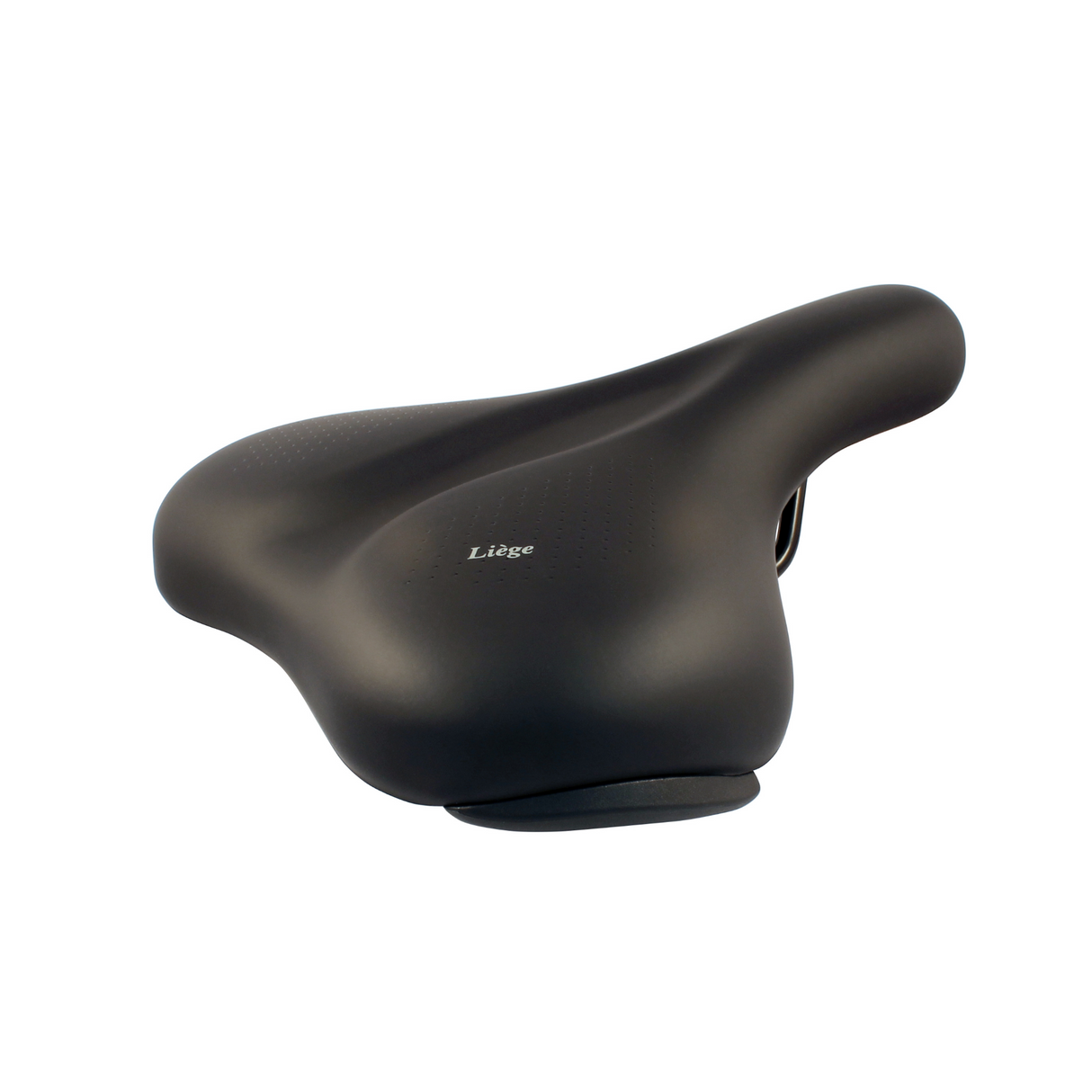 San Remo saddle Liège with bumper, women's. Black, without strap (workshop packaging)