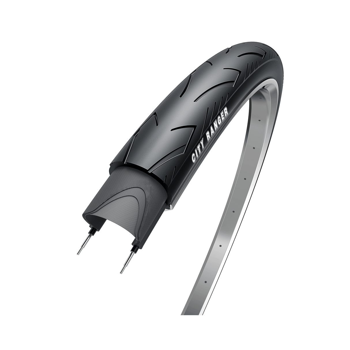 OBOR BUITENBANDOBOR HAKUBA City Ranger Colore: nero con riflessione, dimensione: 28x1 5 8x 13 8, Etro 37-622